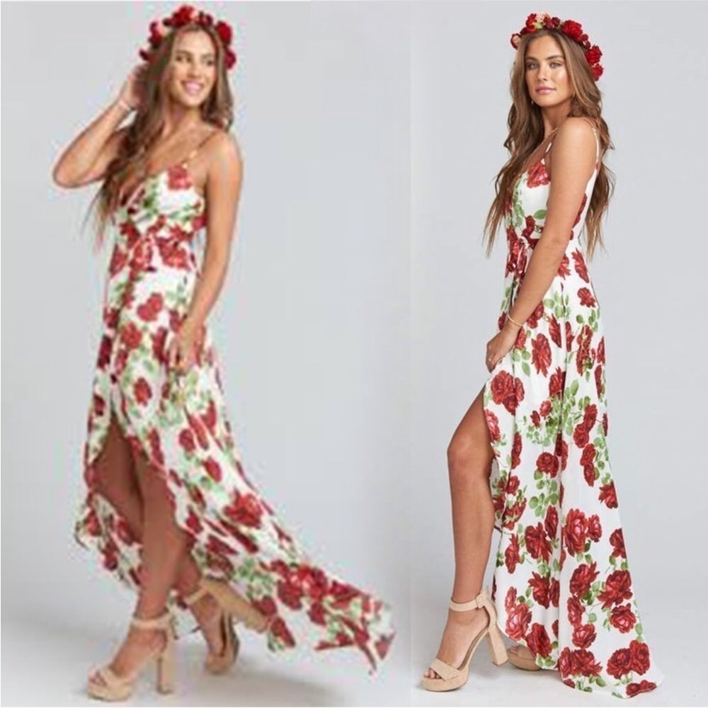 Show Me Your Mumu Women’s Godshaw Goddess Rose Floral Maxi Bridesmaids Dress - Picture 2 of 15